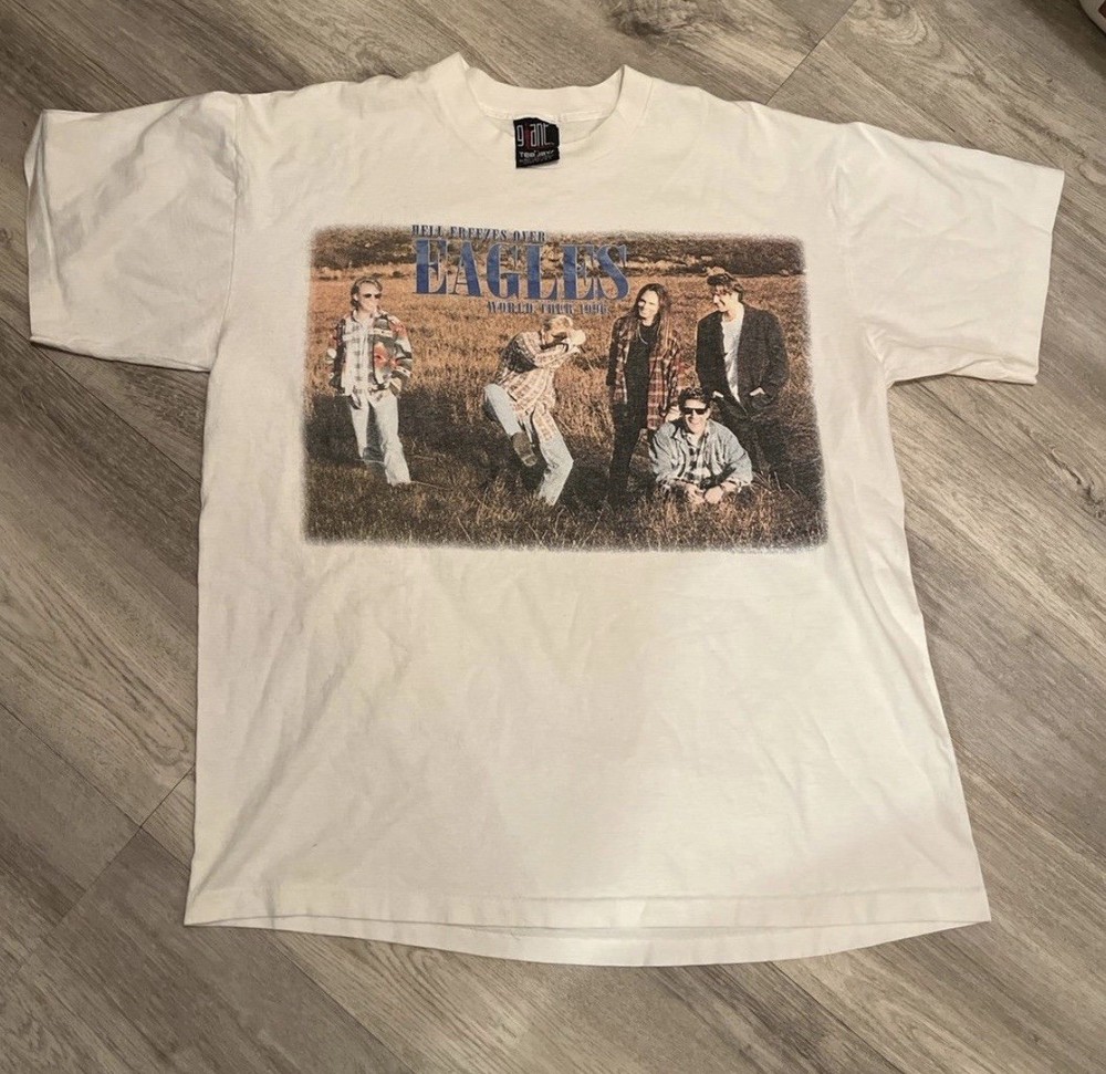 Vintage 1994 The Eagles Hell Freezes Over World Tour T-Shirt XL Giant Tag