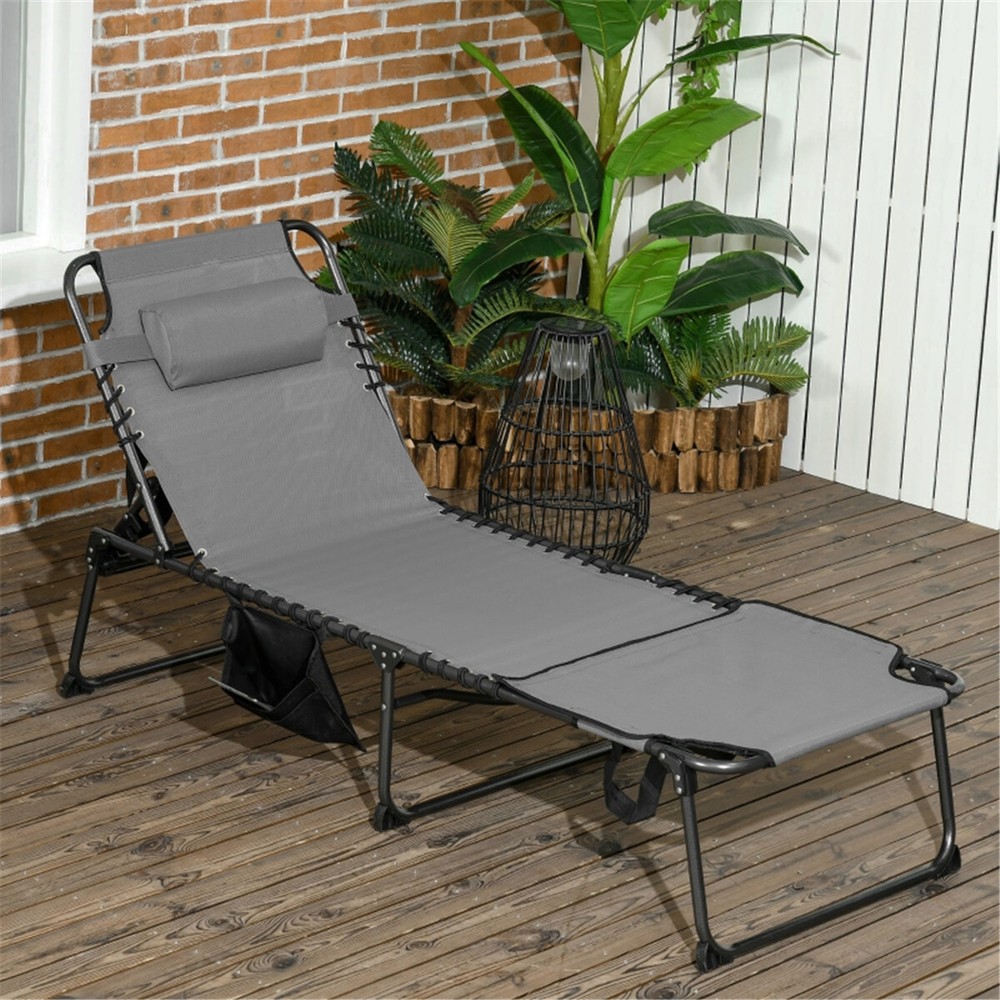 Lightweight Portable Folding Beach Lounge Chair for Outdoor Travel