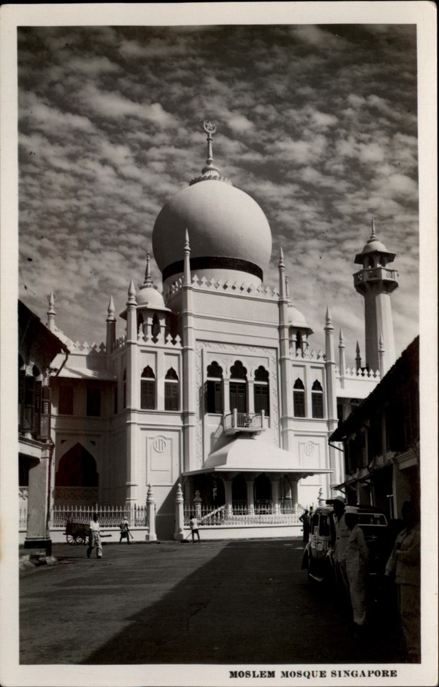RPPC Mosque Singapore vintage postcard b269