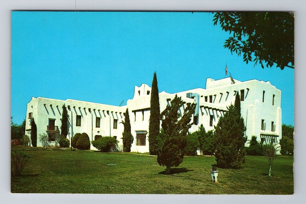 Las Cruces NM-New Mexico, Dona Ana County Court House, Vintage Souvenir Postcard