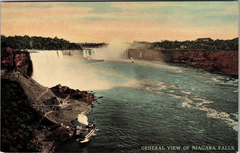 NY-New York, Panorama, General View Niagara Falls, Vintage Postcard