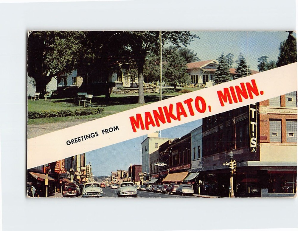 Postcard Greetings From Mankato Minnesota USA