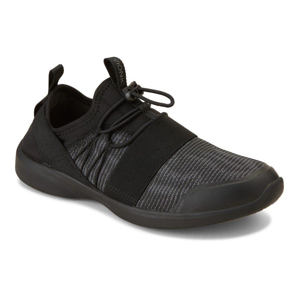 Vionic Womens Sky Alaina Black Walking Shoes Size 5