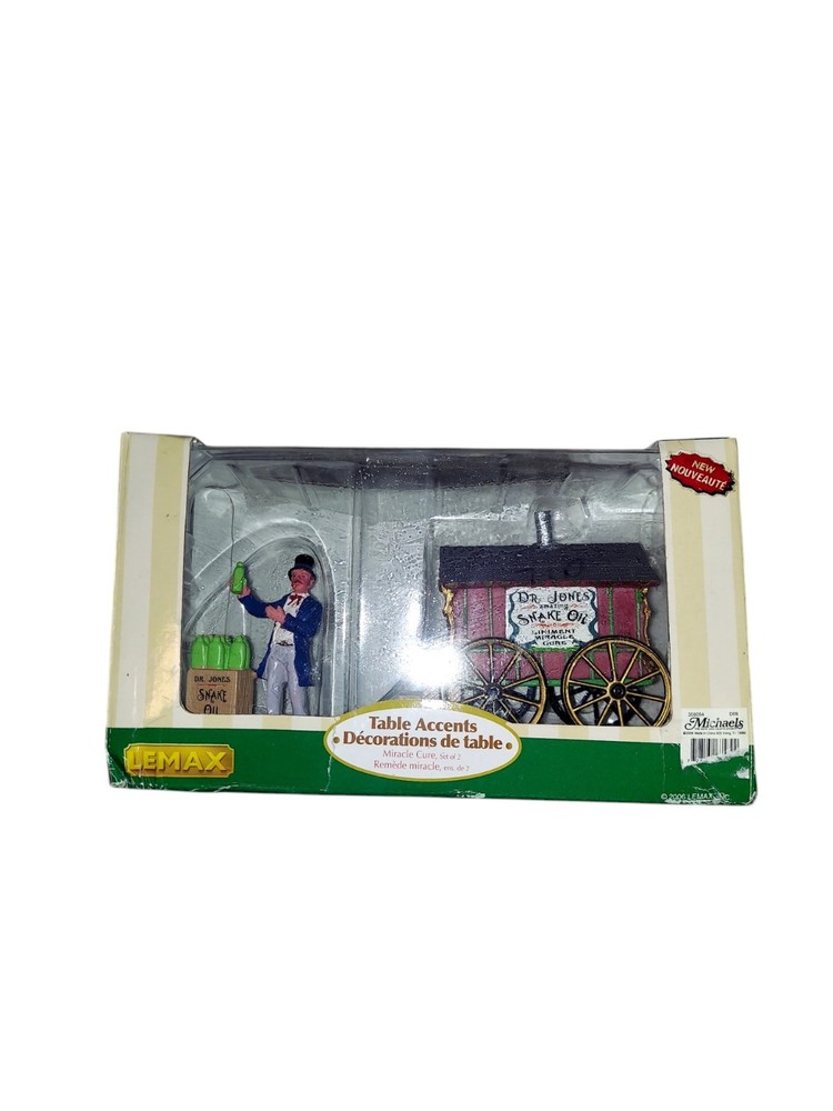 Lemax Carnival Retired 2006 Miracle Cure Snake Oil Table Accent Christmas Decor-image