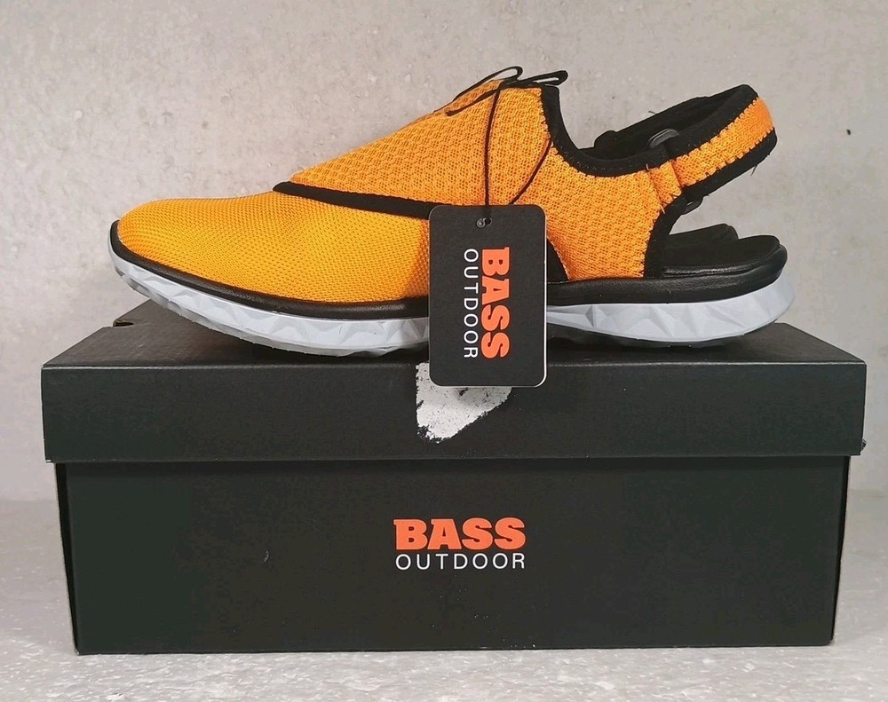 Bass Outdoor Men's Hex Action Hiking Shoes  Traction Sole Slip-ons Orange 8.5M