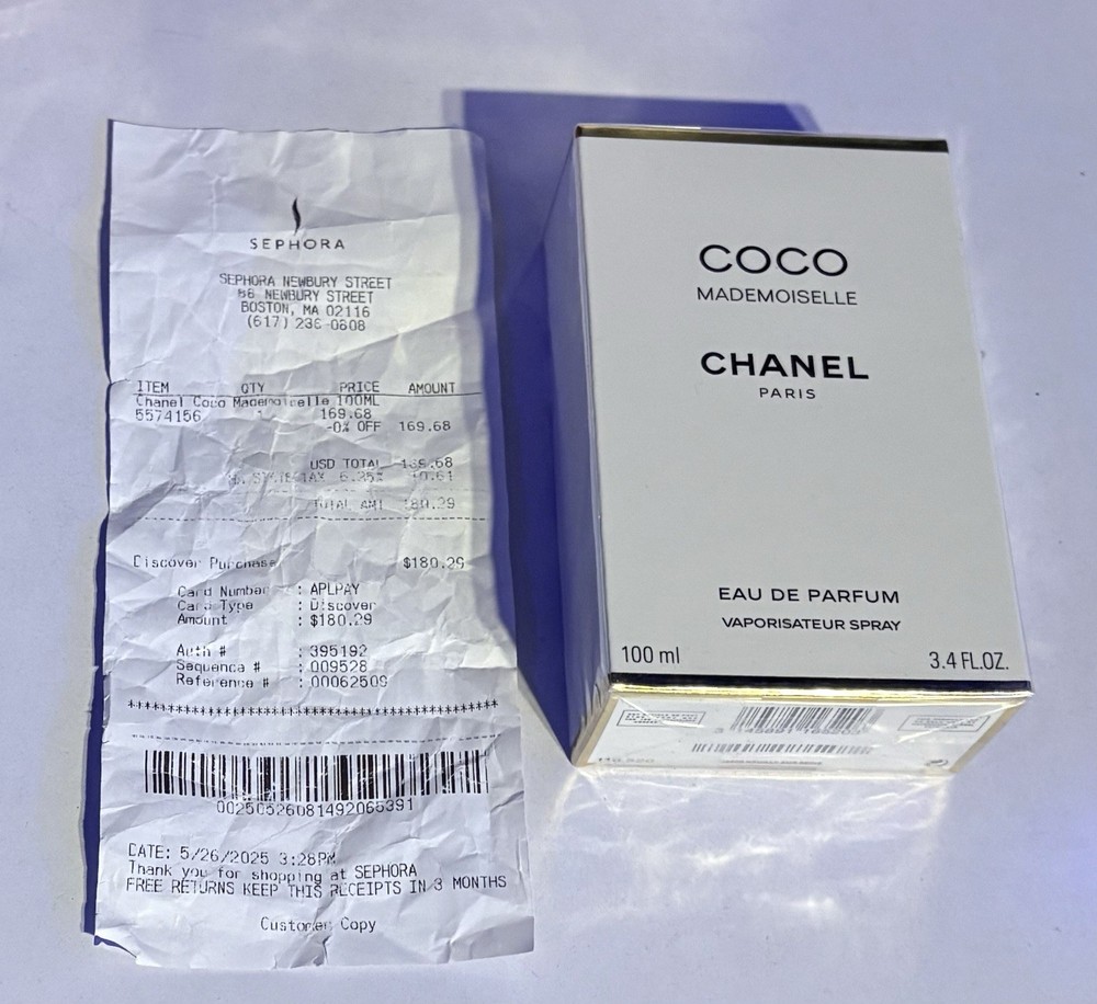 NEW SEALED- CHANEL Coco Mademoiselle- Eau de Parfum- 3.4 fl oz from Sephora.