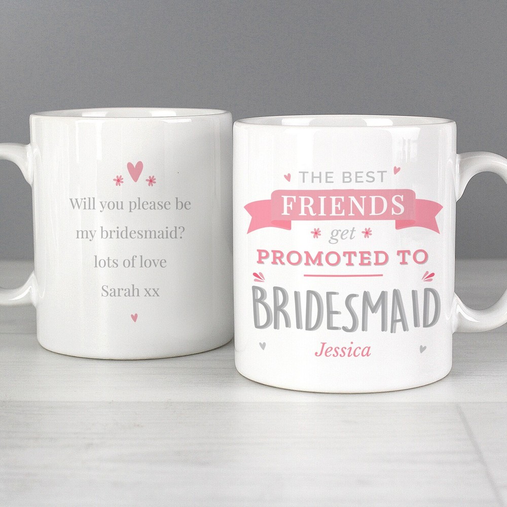 Personalised Pink Promoted To Mug Promoted To Gift Promoted To Grandma Promoted