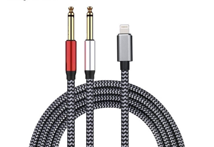 Lightning to Dual 6.35mm 1/4