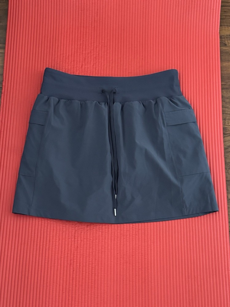 CALIA Women's Navy Athletic Skort S Elastic Waist Pockets Golf Tennis Running