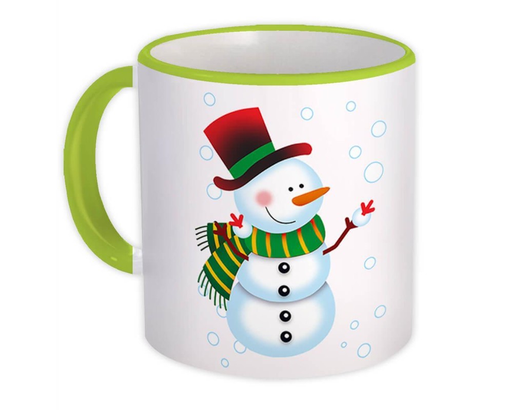Gift Mug : Baby Snowman For Kid Son Daughter Christmas Greetings Cute Sweet Art