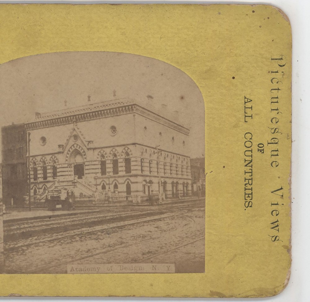 Academy of Design New York City NY Stereoview c1890-image