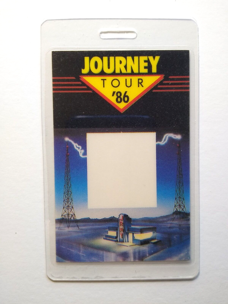 Journey Backstage Pass 1986 Raised on Radio Tour Pop Classic Rock Music Vintage