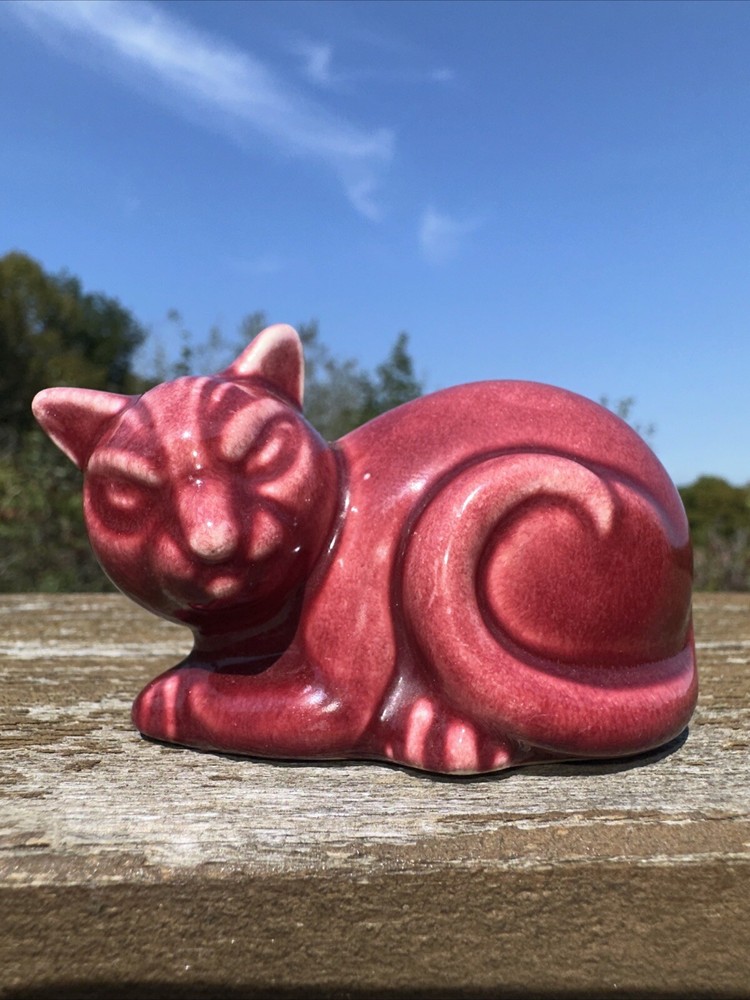 Rare Red Vintage Harlequin Cat Fiesta Maroon Homer Laughlin Dinnerware