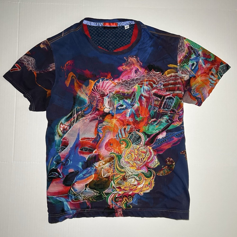 Robert Graham Downshift Limited Edition Graphic T Shirt Mens Medium Multicolor