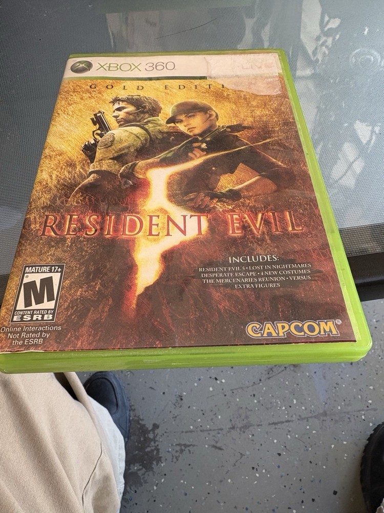 Resident Evil 5 Xbox 360 Capcom Survival Horror Action Video Game Complete CIB