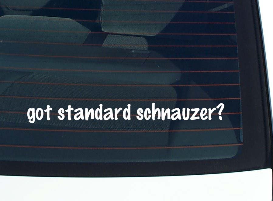 Standard Schnauzer Car Decal Bumper Sticker Vinyl Window Funny Joke