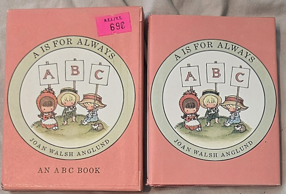 A Is for Always Joan Walsh Anglund Small HC Book + Slipcase 1968 VG 1st Print
