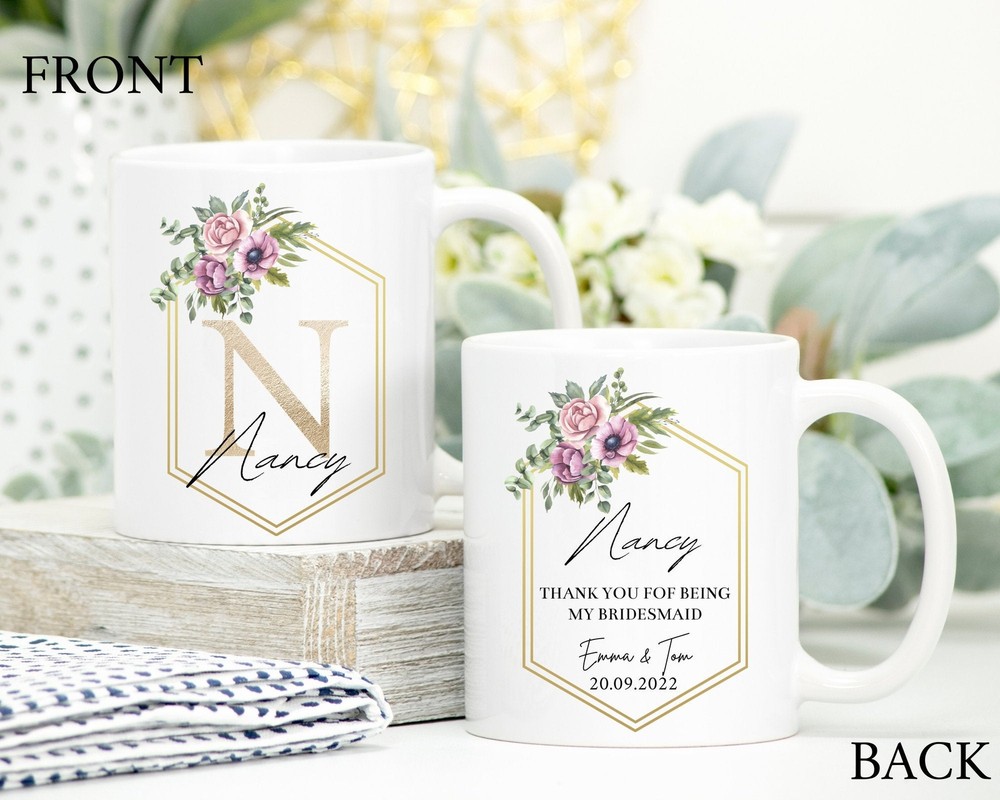 Personalised Thank You For Being Bridesmaid Maid Of Honour Gift Bridesmaid Gift