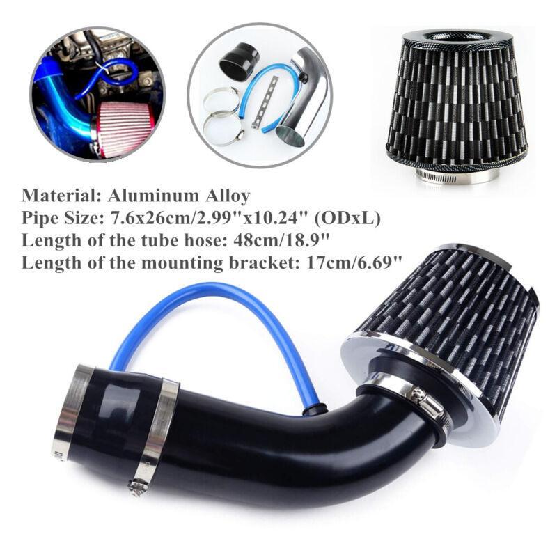 Car Air Intake Kit Aluminum Alloy Pipe Diameter 3