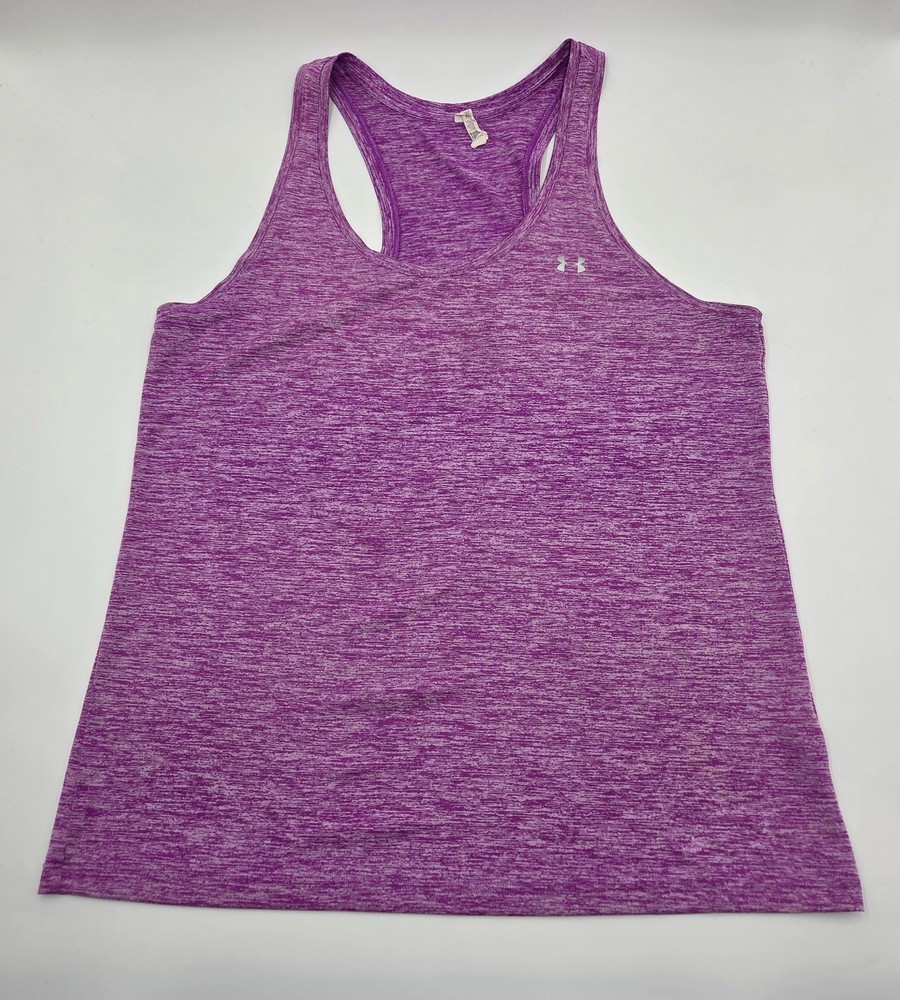 Under Armour UA Tech Twist Tank Top, Purple, Women's, Size XL