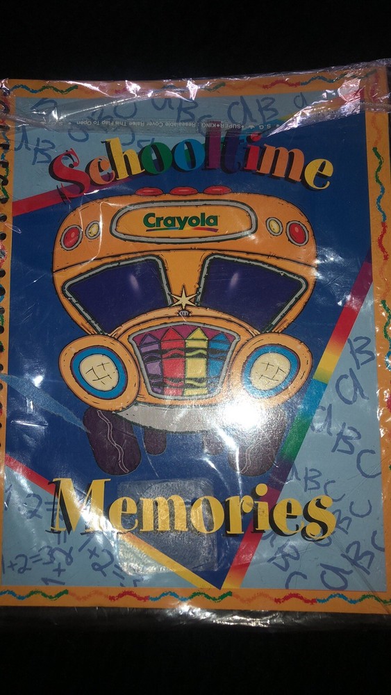 K-6 Crayola Colorful School Time Memories Book NEW