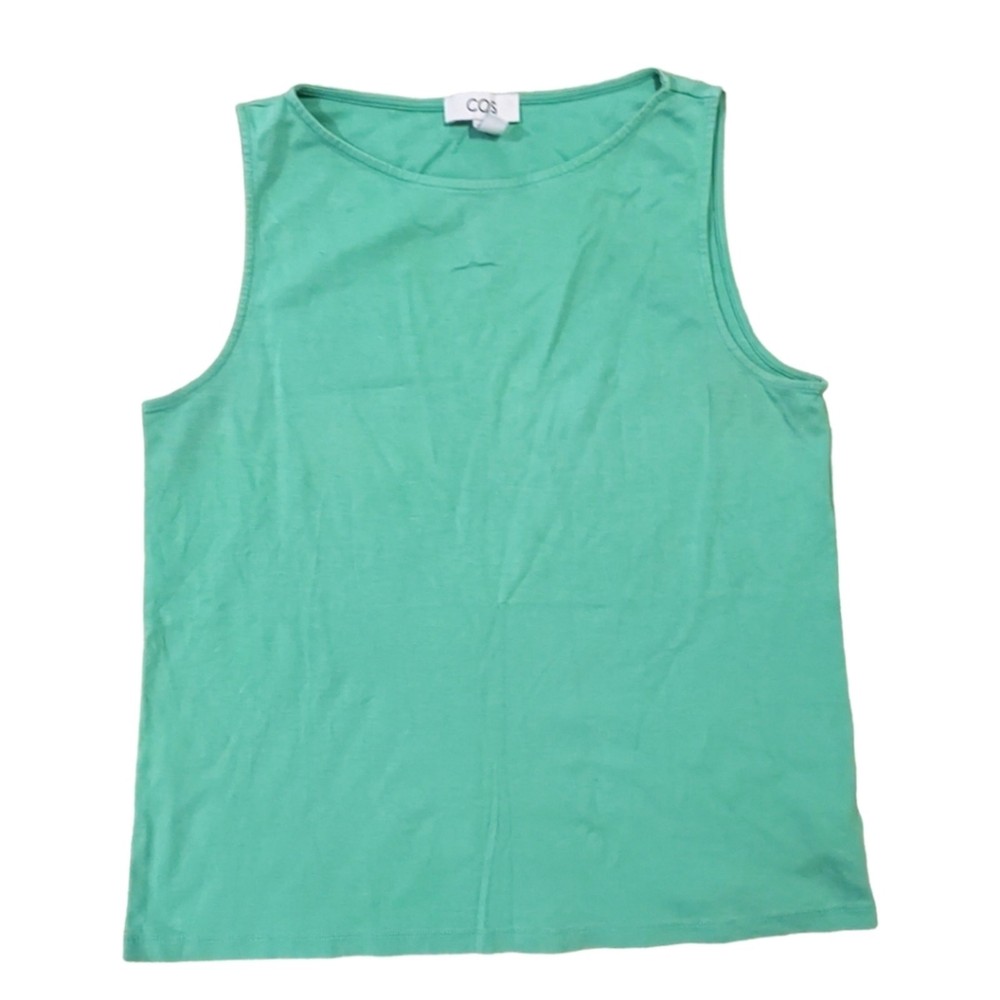 COS Green Cotton Tank Top
