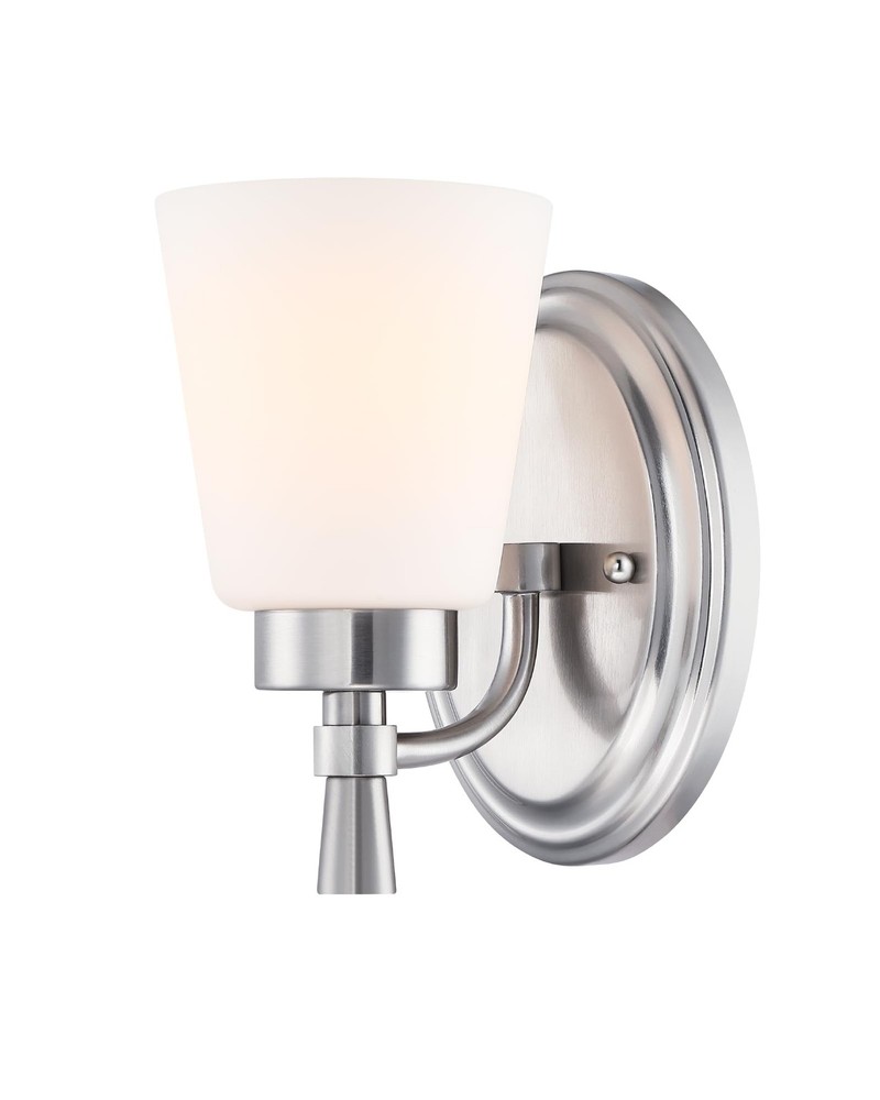 Wall Sconces for Bathroom, Brushed Nickel Vanity Light Fixture Over Mirror, S...