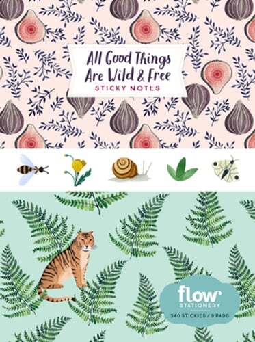 All Good Things Are Wild and Free Sticky Notes by Irene Smit Fresh Design