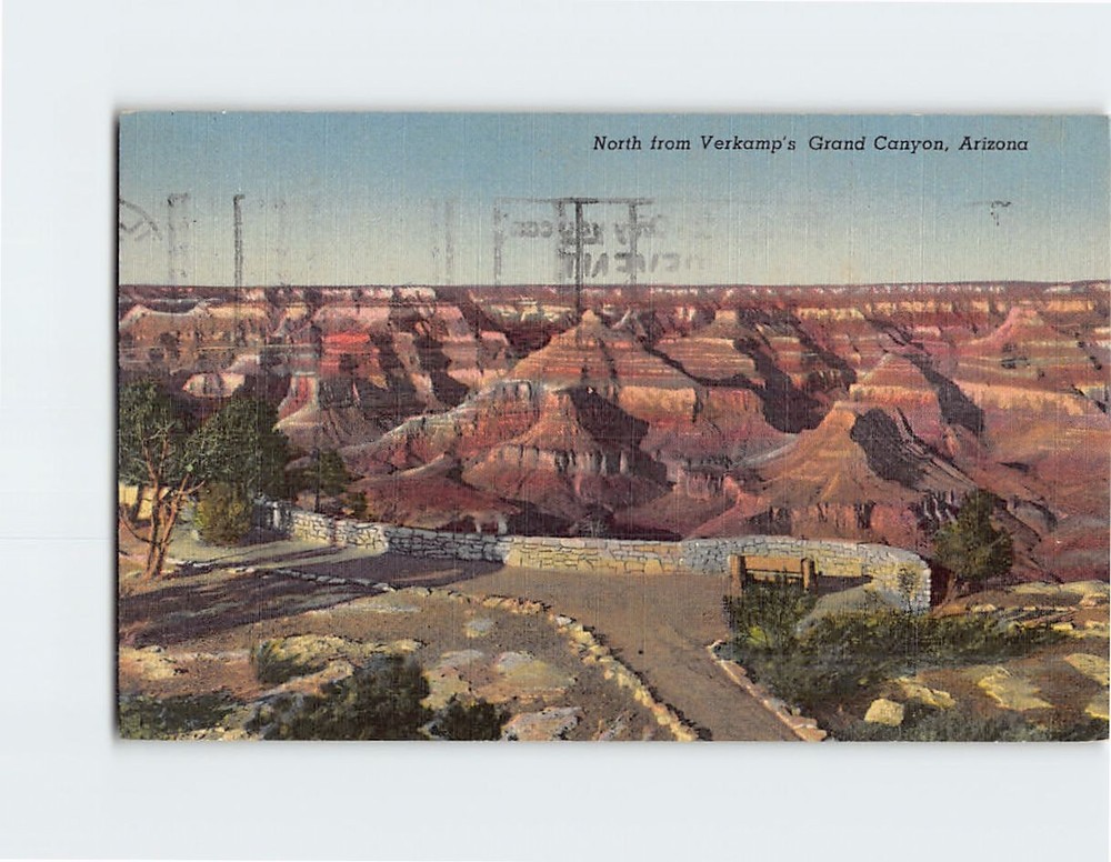 Postcard North from Verkamp's Grand Canyon Arizona USA