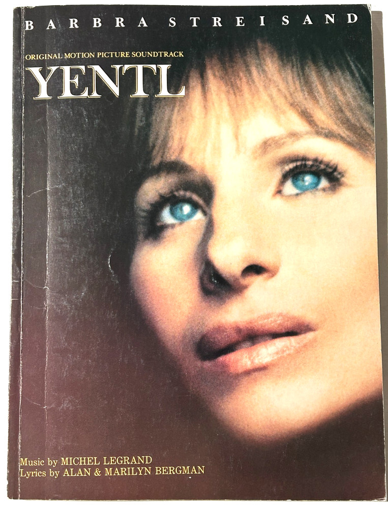 1983 BARBRA STREISAND MOTION PICTURE SOUNDTRACK YENTL SONG BOOK lovely photos