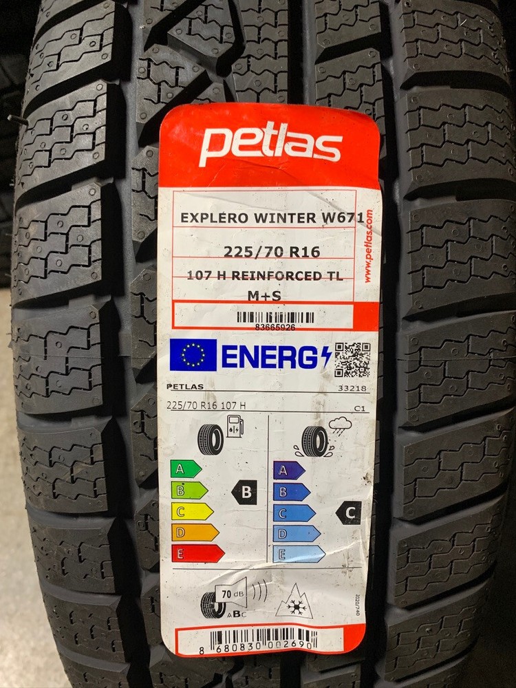 1 New 225 70 16 Petlas Explero Winter W671 Snow Tire