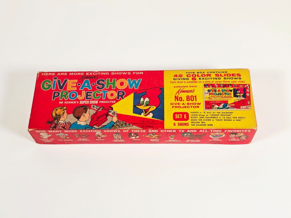 Kenner's Give-A-Show Projector Slides • SET E #801 • Six Color Slide Shows