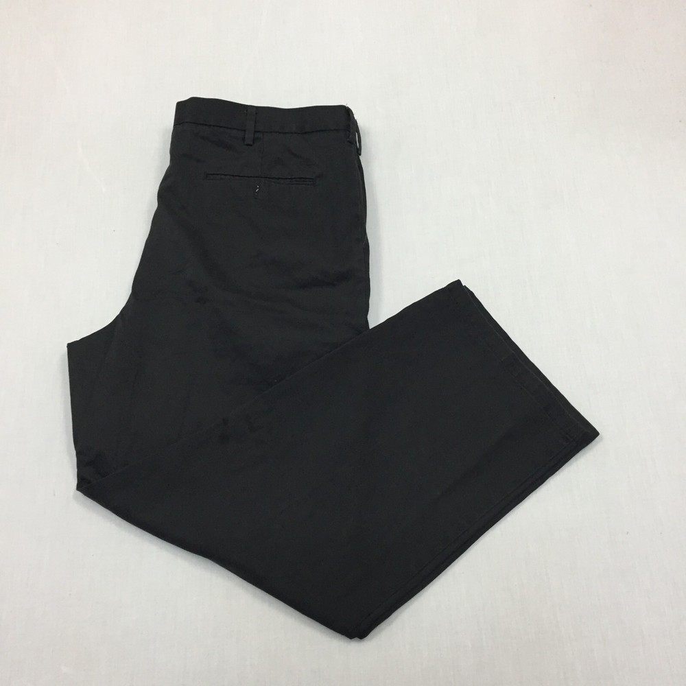 Pantalones chinos Dockers D3 pantalones de algodón calce recto para hombre talla 40W 30L negros