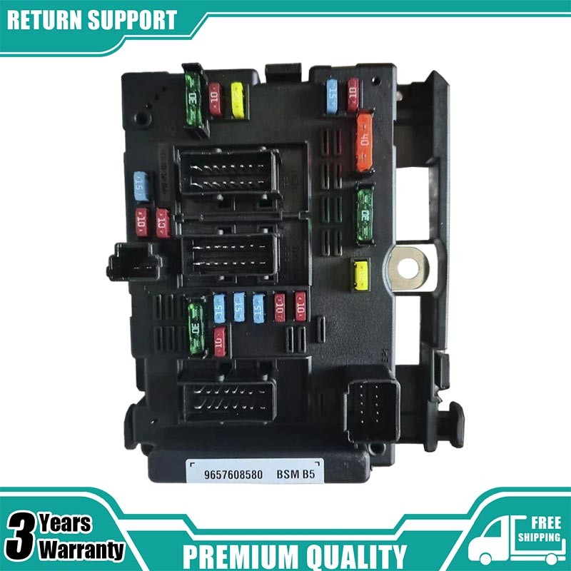 New Fuse Box Assembly Relay 9657608580 for Citroen C3 C5 C8 Peugeot 206 307 406