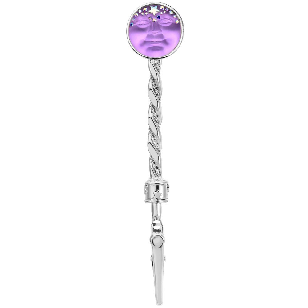 Kirks Folly  Illusion Seaview Moon Bracelet Buddy   Sterling Silvertone / Violet