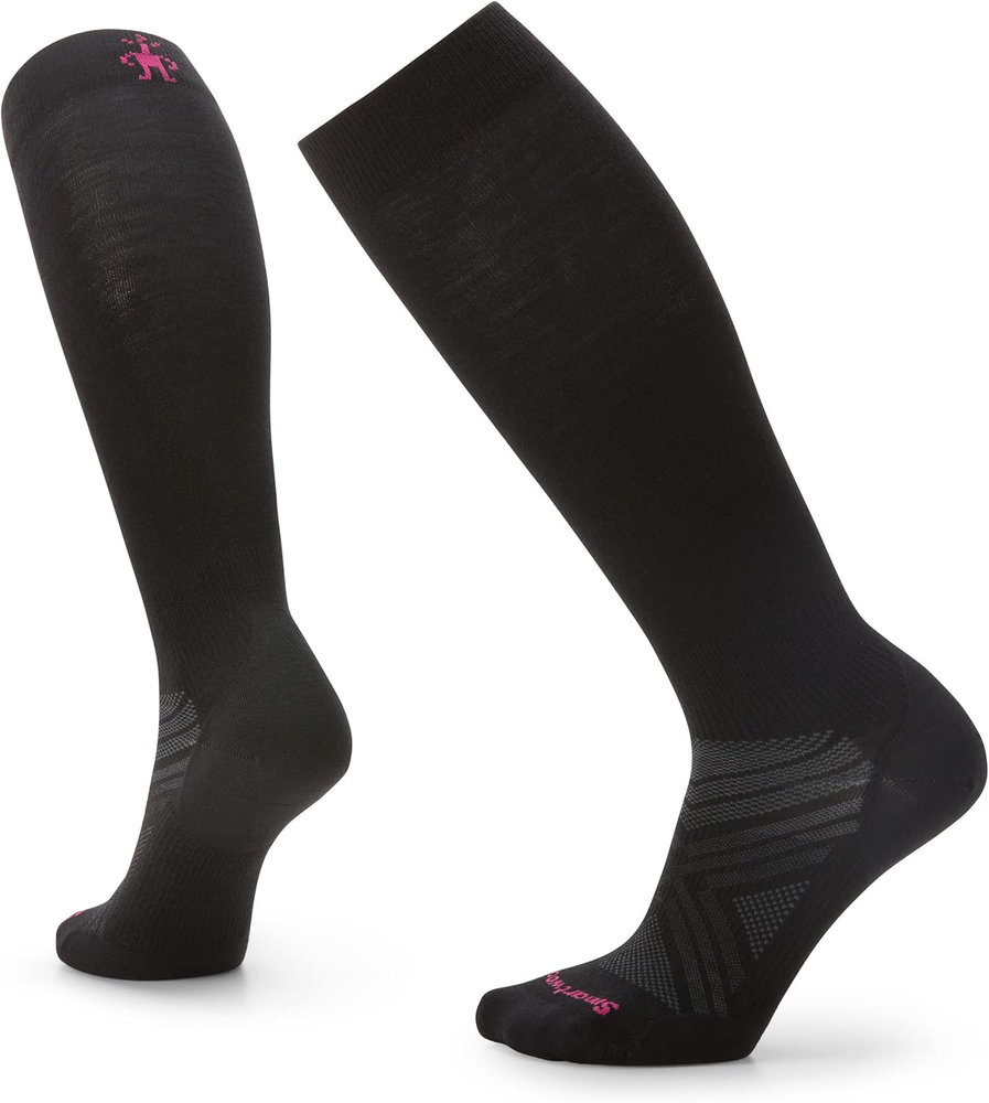 Zero Cushion Merino Wool Women’s Ski Socks Over the Calf
