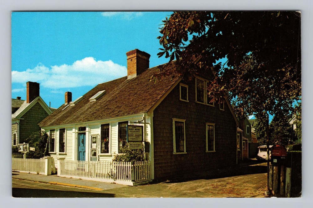 Cape Cod MA-Massachusetts Provincetown Commercial Street Vintage Postcard