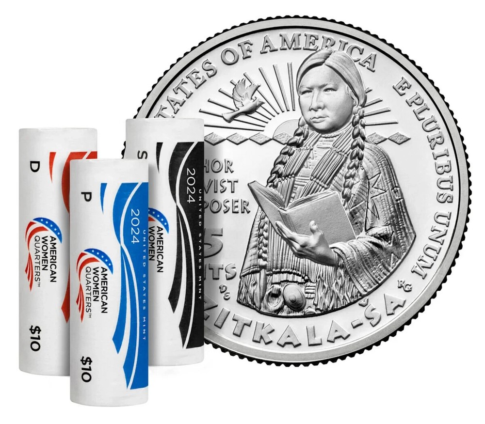 2024 P D S Zitkala-Sa American Women Quarter Three-Coin PDS SET Not Roll