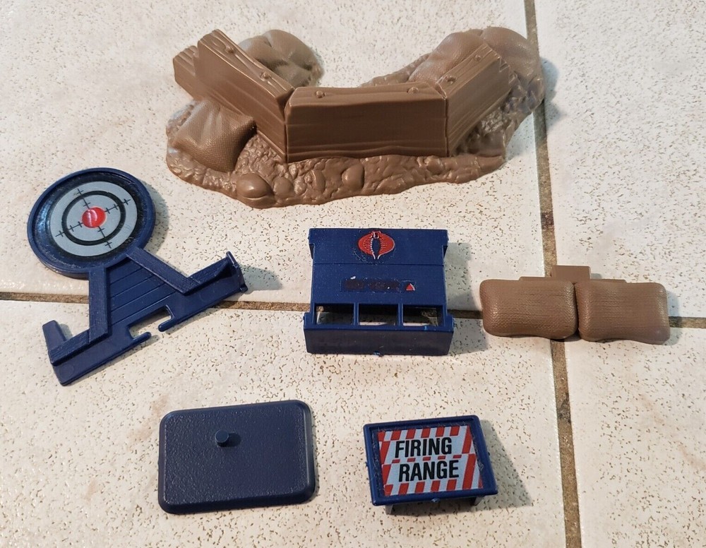 1985 Hasbro GI Joe Cobra Rifle Firing Range Playset VTG ARAH Parts Incomplete
