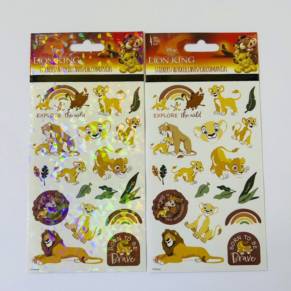 THE LION KING stickers Glossy & Holographic | 4 total sheets - NEW! by Sandylion