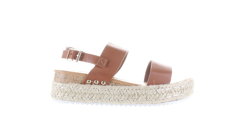 Athlefit Women's Brown Buckle Espadrilles Shoe Size EUR 37 JG-7682680