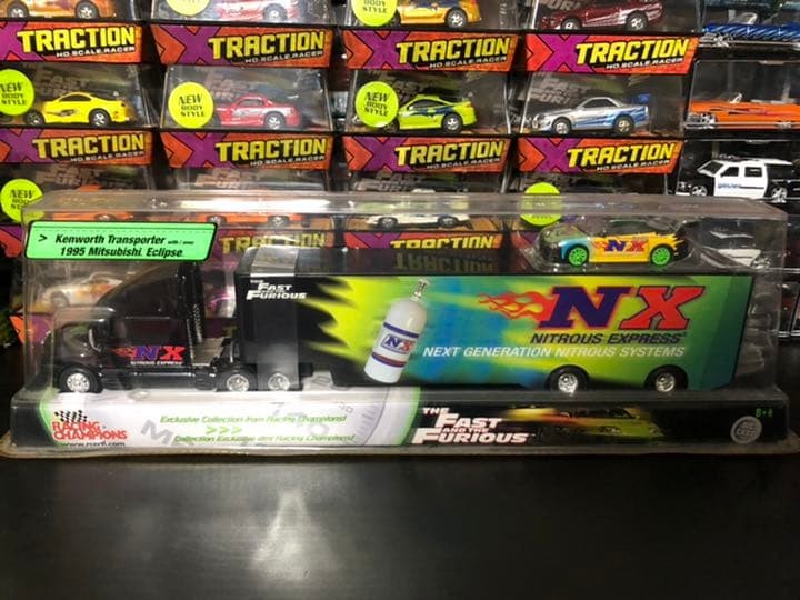 Super Fast and Furious Minicar Trailer with Eclipse #9044d2