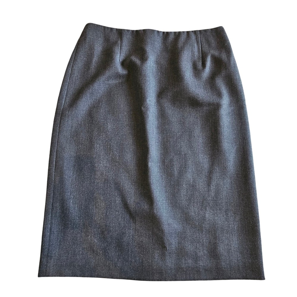 Pendleton Womens 8 Pencil Skirt Charcoal Gray 100% Virgin Wool Made in USA