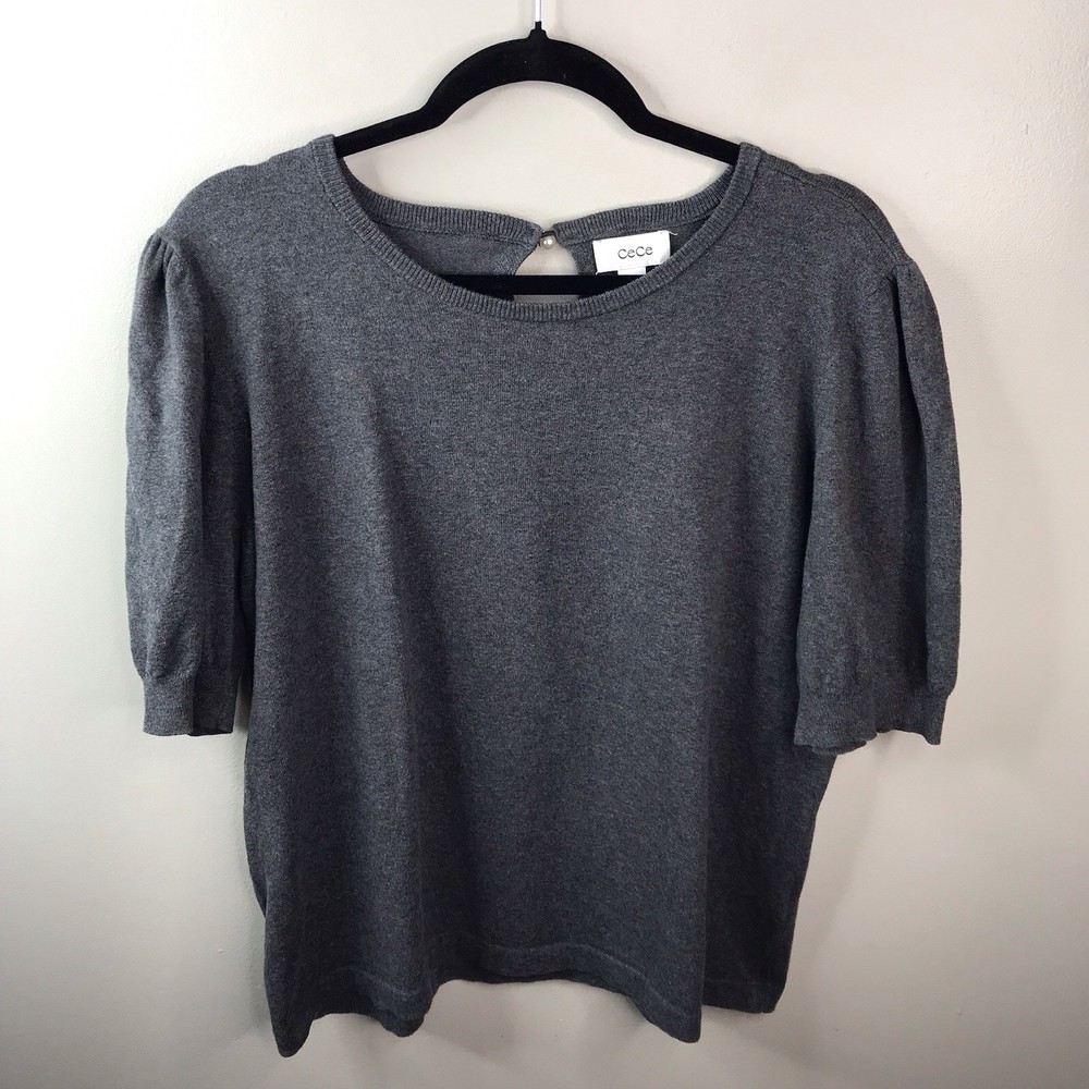 Cece Short Sleeve Crew Neck Short Sleeve Sweater Sz XL