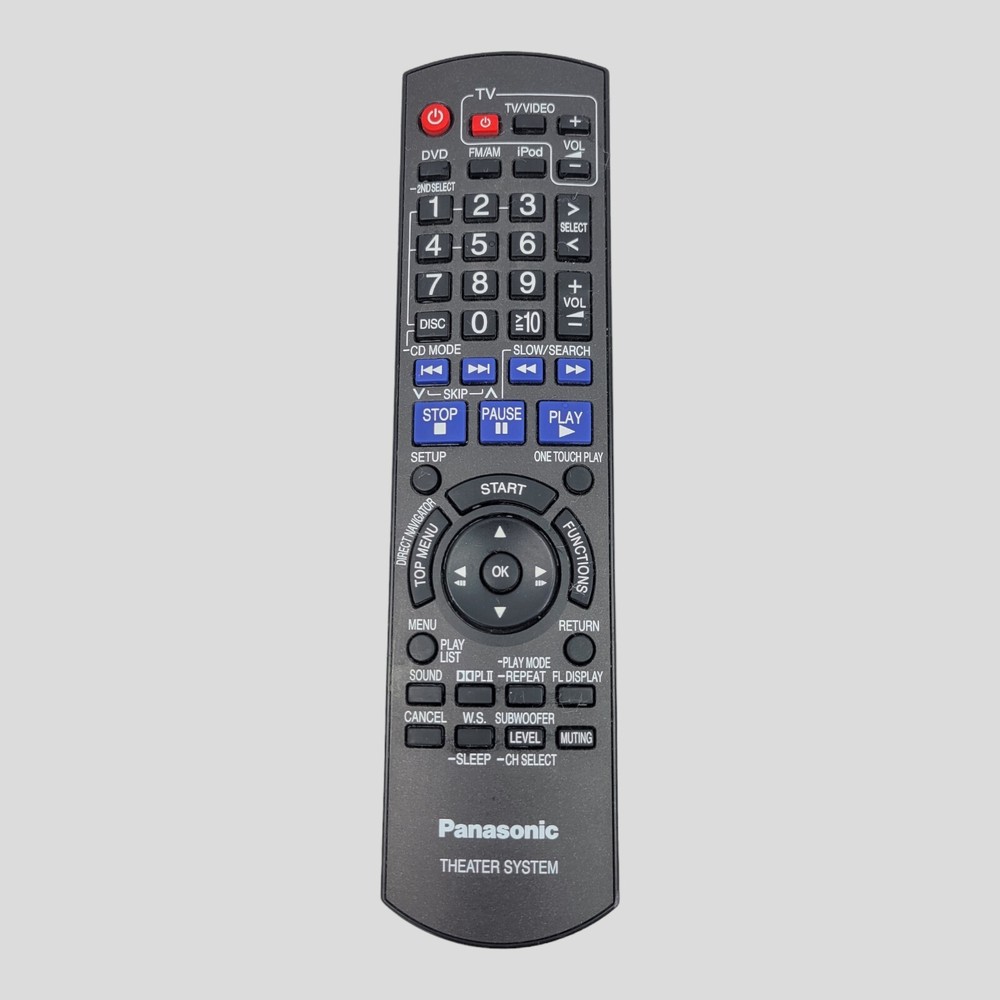 Genuine OEM Panasonic N2QAYB000359 Home Theater System Remote Control Tested