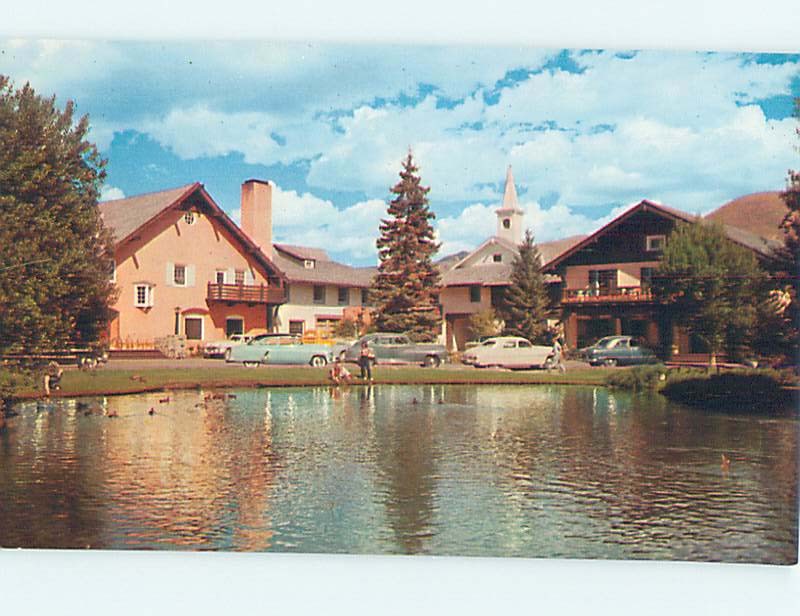 Unused Pre-1980 OLD CARS & CHALLENGER INN Sun Valley Idaho ID 60.000 cards L0467