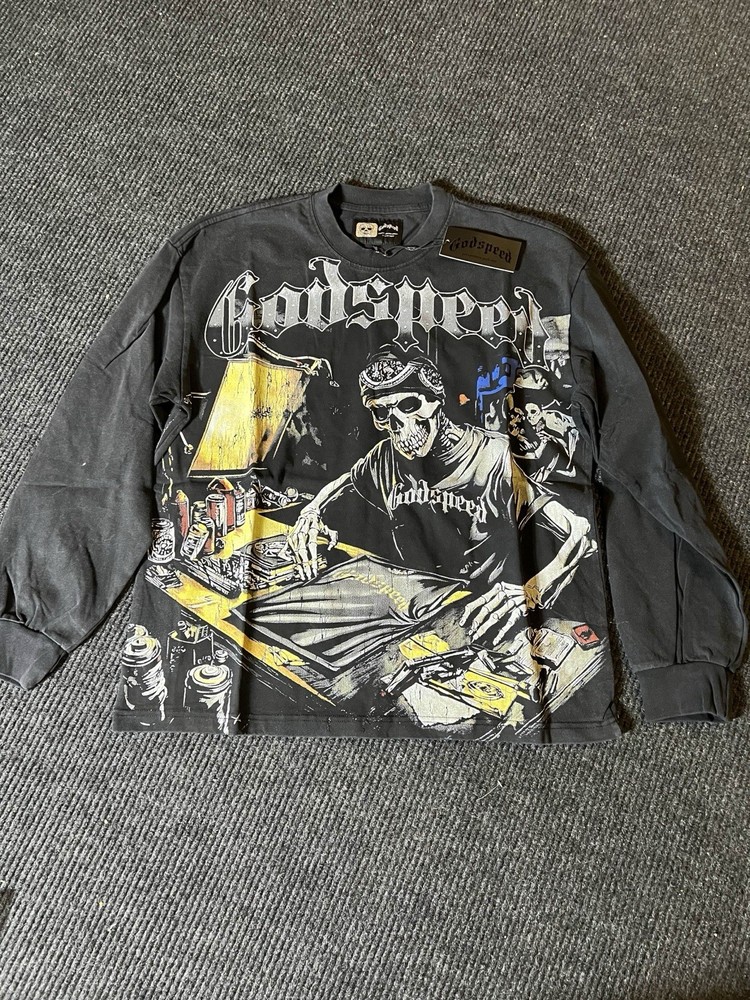Godspeed Black Monday Thermal Long-Sleeve T-shirt 5 Star Seller 2-4 Day Shipping