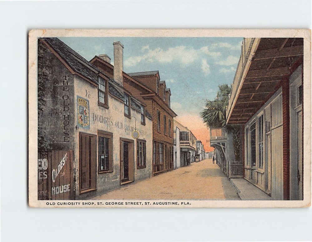Postcard Old Curiosity Shop St. George Street St. Augustine Florida USA