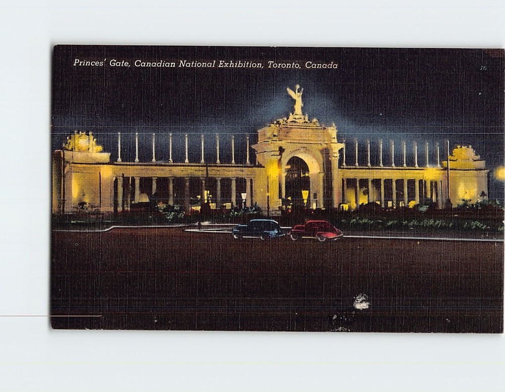 Postcard Princes' Gate Canadian National Exhibition Toronto Ontario Canada