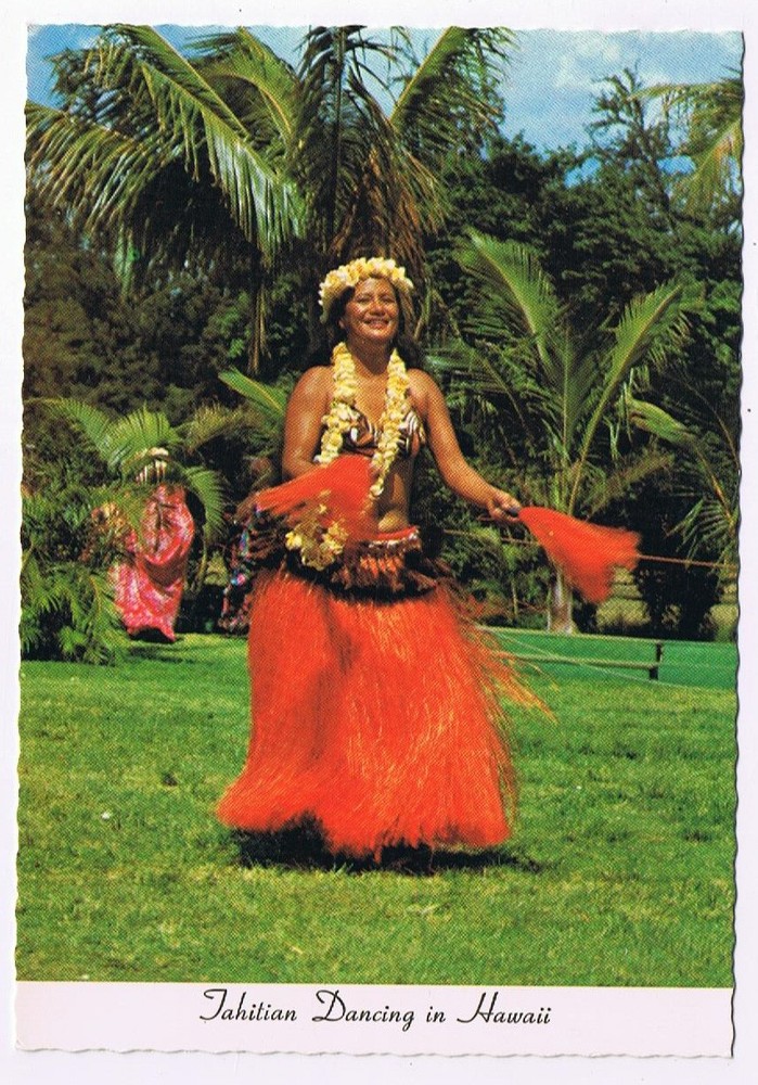 Postcard Tahitian Dancing In Hawaii